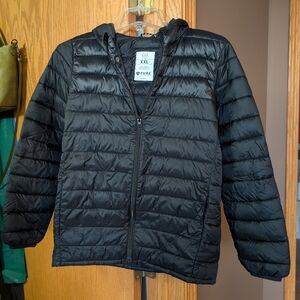 Gap boys XXL thin puffer coat, black